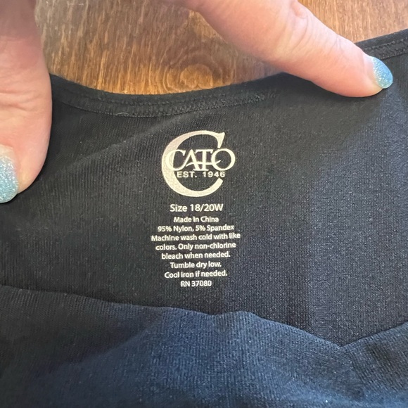 Cato Black Camisole 18/20W - Picture 1 of 3